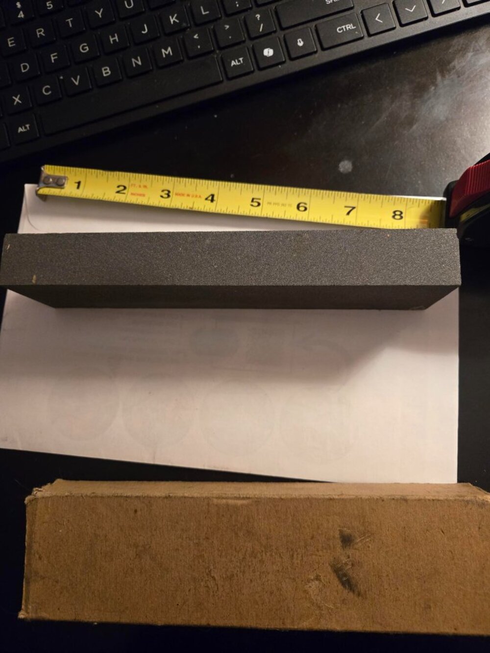vtg Norton sharpening stone 8"x2"x1"